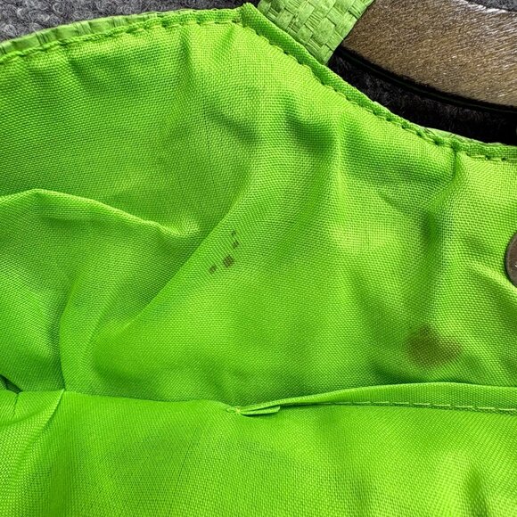 Cruise‎ Club Boho Handbag Wooden Ring Handle Green Blue Paisley Fairy Gypsy - Picture 11 of 12